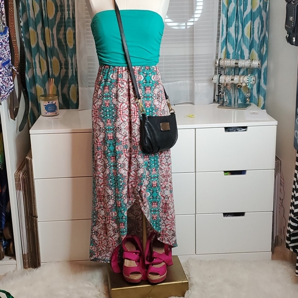 just be Dresses & Skirts - Just Be strapless hi low maxi Dress